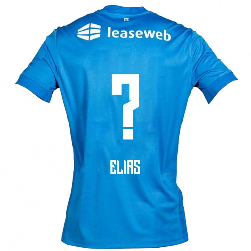 Danxen Børn Janoa Elias #0 Blå Hvid Udebane Spillertrøjer 2025/26 Trøje T-Shirt