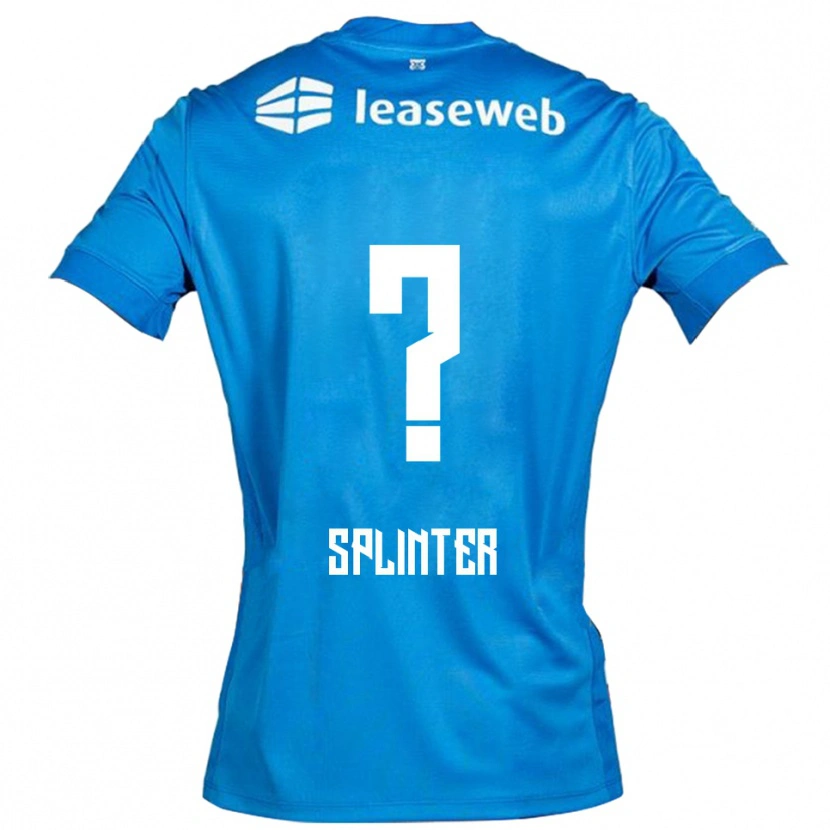 Danxen Børn Ilias Splinter #0 Blå Hvid Udebane Spillertrøjer 2025/26 Trøje T-Shirt