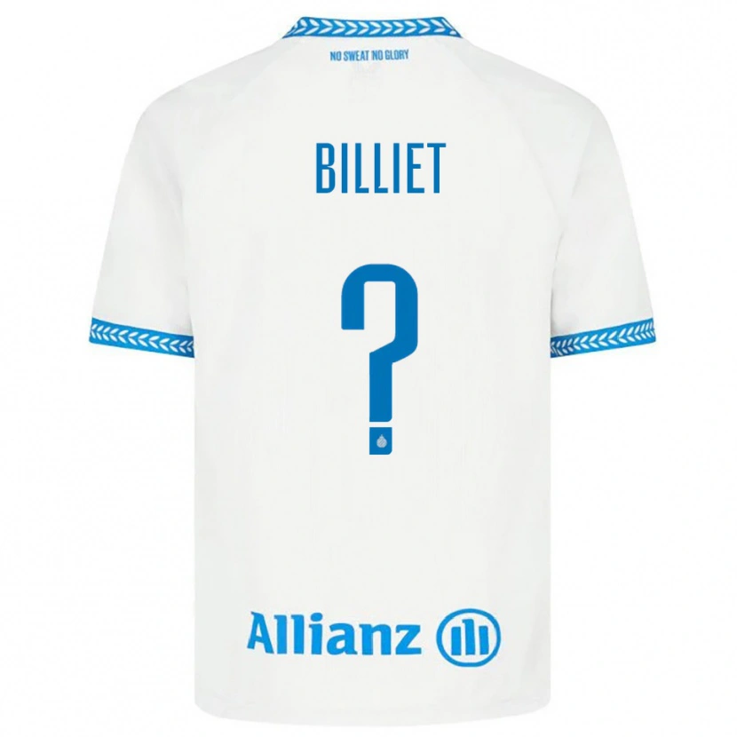Danxen Børn Jonah Billiet #0 Blå Hvid Udebane Spillertrøjer 2025/26 Trøje T-Shirt