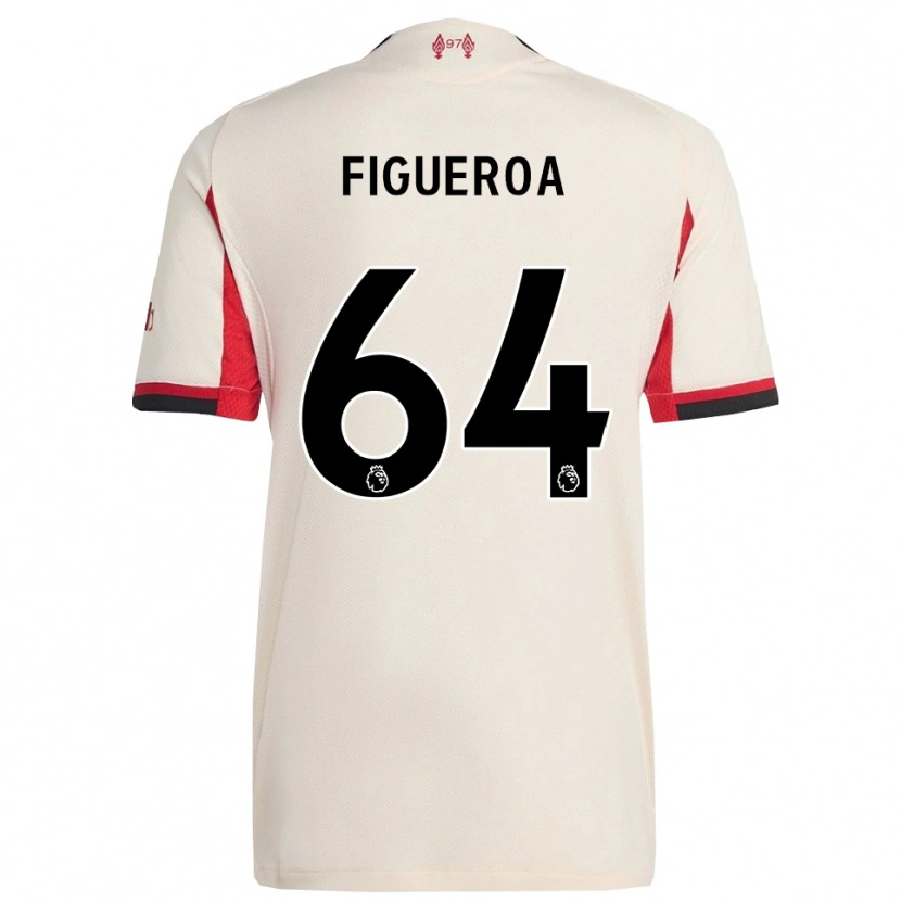 Danxen Børn Keyrol Figueroa #64 Hvid Sort Udebane Spillertrøjer 2025/26 Trøje T-Shirt