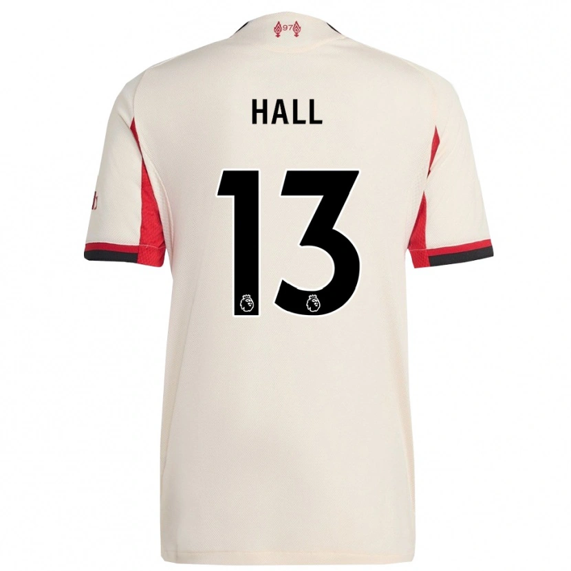 Danxen Børn Bailey Hall #13 Hvid Sort Udebane Spillertrøjer 2025/26 Trøje T-Shirt