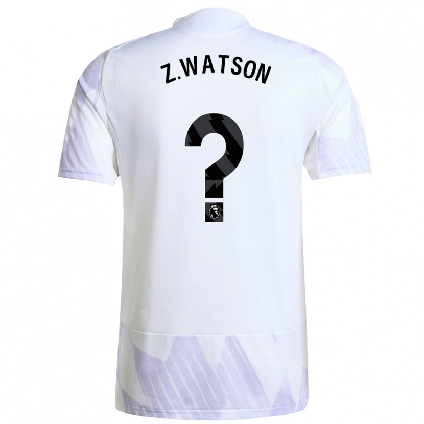 Danxen Børn Zac Watson #0 Hvid Lilla Lilla Udebane Spillertrøjer 2025/26 Trøje T-Shirt