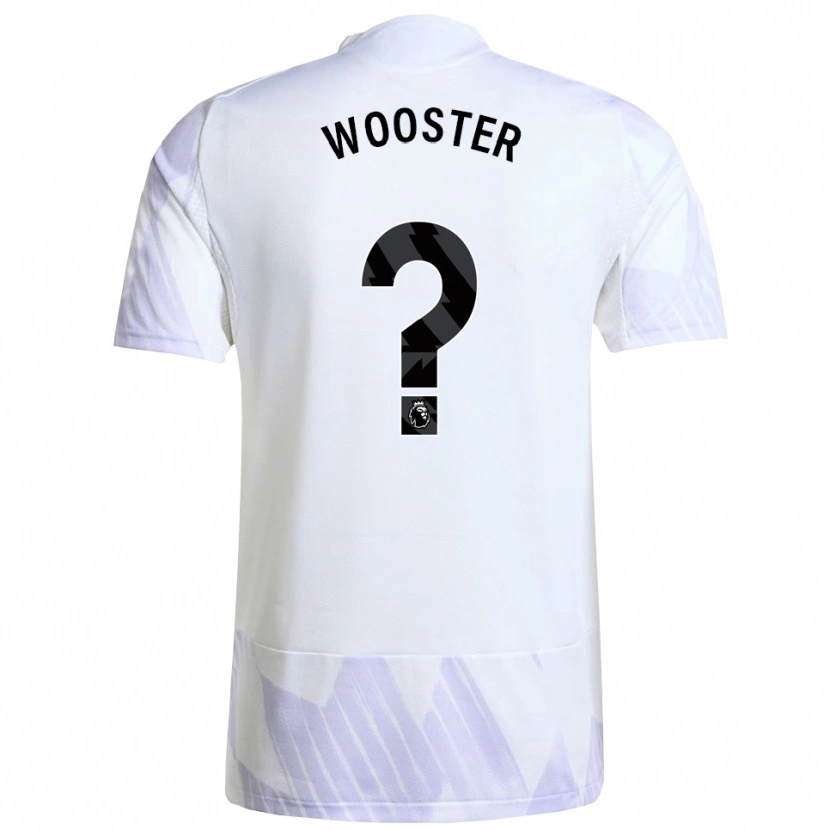 Danxen Børn Tom Wooster #0 Hvid Lilla Lilla Udebane Spillertrøjer 2025/26 Trøje T-Shirt
