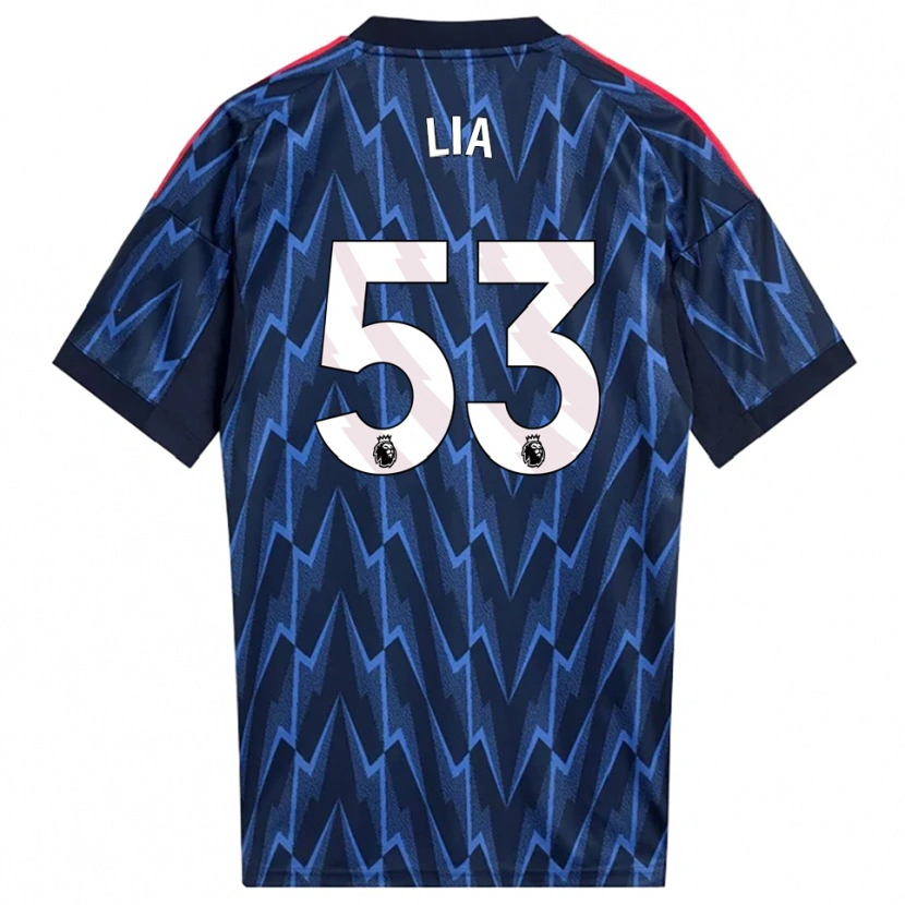 Danxen Børn Vivienne Lia #53 Navy Rød Udebane Spillertrøjer 2025/26 Trøje T-Shirt