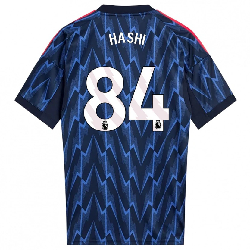 Danxen Børn Maalik Hashi #84 Navy Rød Udebane Spillertrøjer 2025/26 Trøje T-Shirt