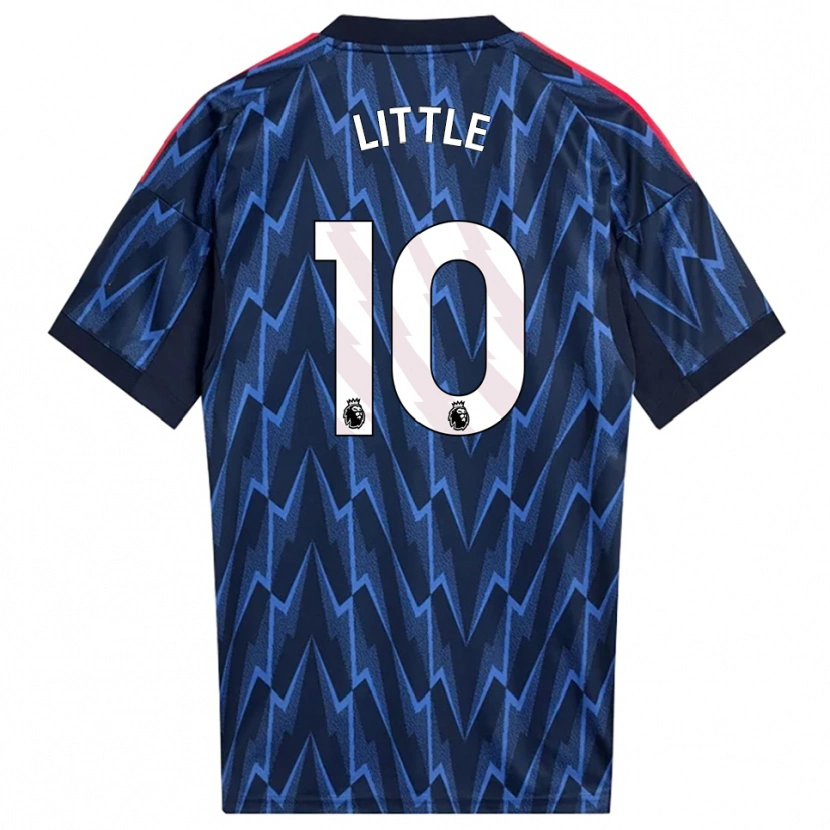 Danxen Børn Kim Little #10 Navy Rød Udebane Spillertrøjer 2025/26 Trøje T-Shirt