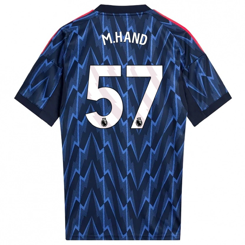 Danxen Børn Ismail Oulad M'hand #57 Navy Rød Udebane Spillertrøjer 2025/26 Trøje T-Shirt