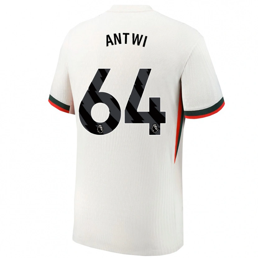 Danxen Børn Genesis Antwi #64 Hvid Grøn Udebane Spillertrøjer 2025/26 Trøje T-Shirt