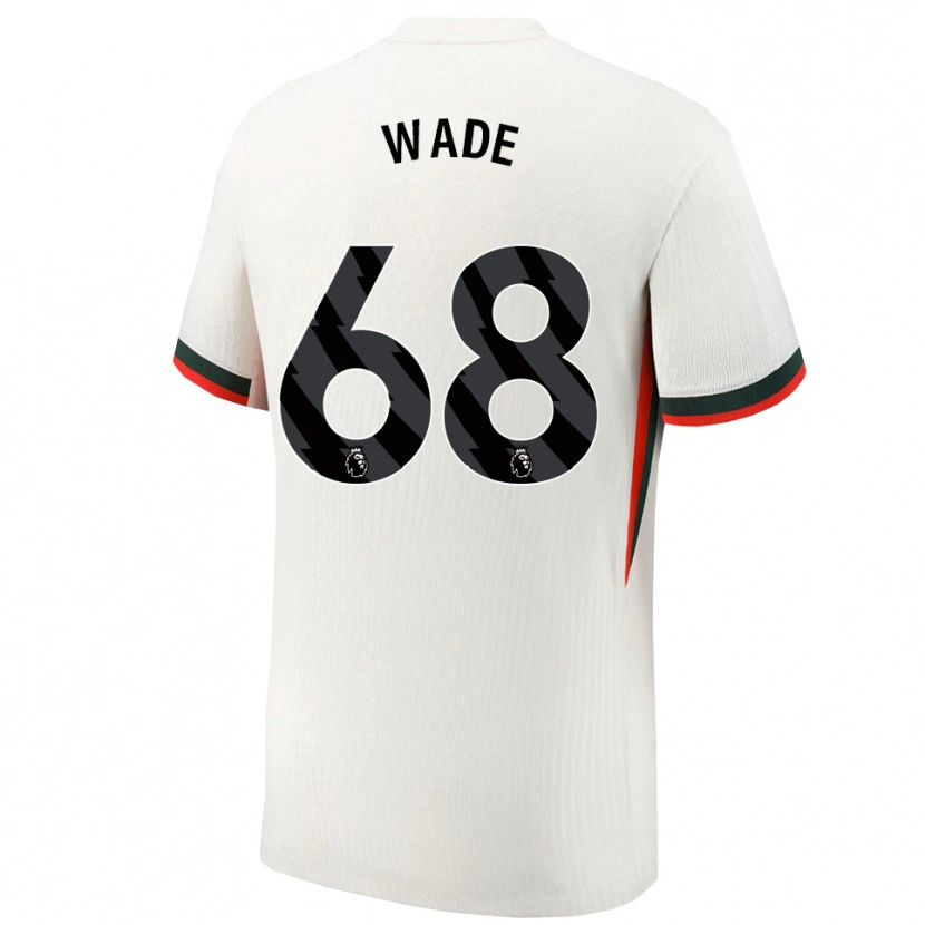Danxen Børn Shaun Wade #68 Hvid Grøn Udebane Spillertrøjer 2025/26 Trøje T-Shirt