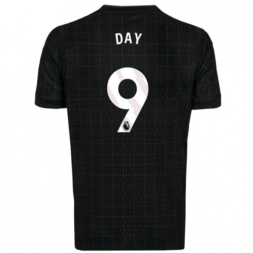 Danxen Børn Frankie Day #9 Sort Grå Udebane Spillertrøjer 2025/26 Trøje T-Shirt