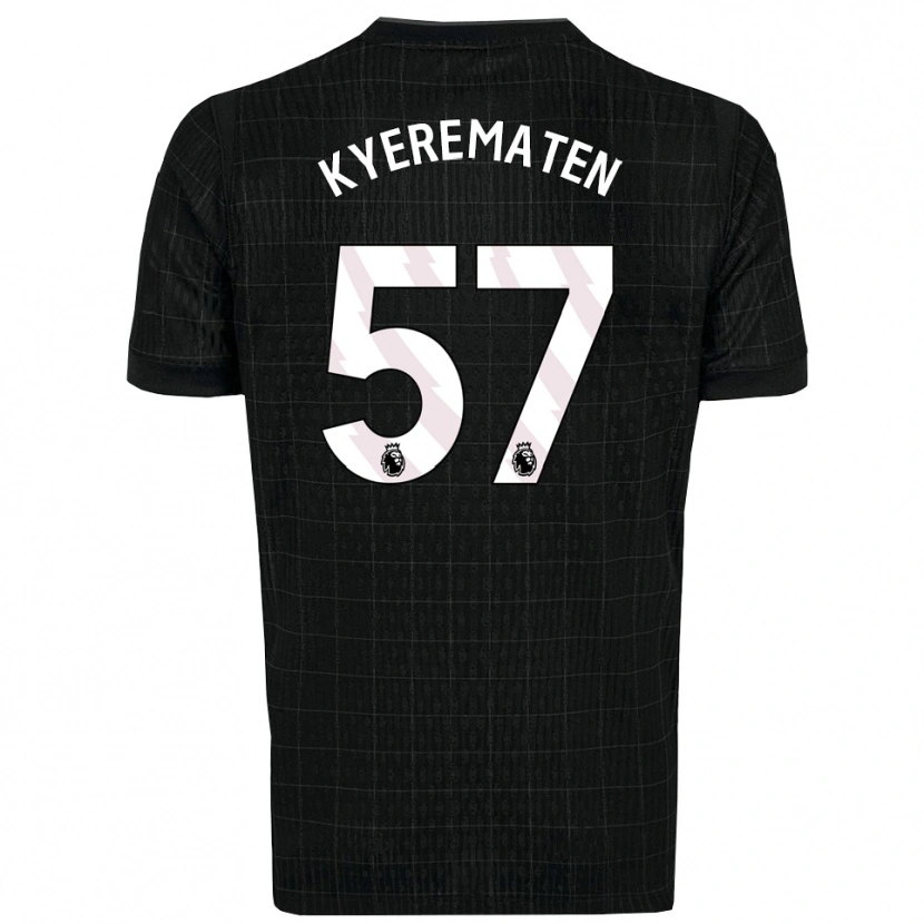 Danxen Børn Rio Kyerematen #57 Sort Grå Udebane Spillertrøjer 2025/26 Trøje T-Shirt