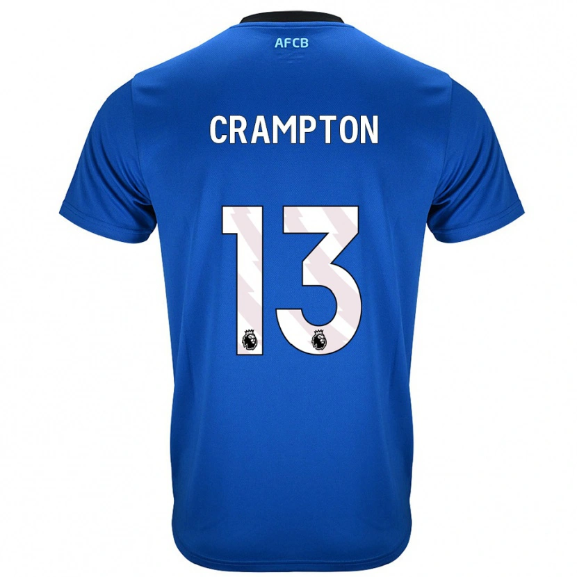 Danxen Børn Kai Crampton #13 Blå Sort Udebane Spillertrøjer 2025/26 Trøje T-Shirt