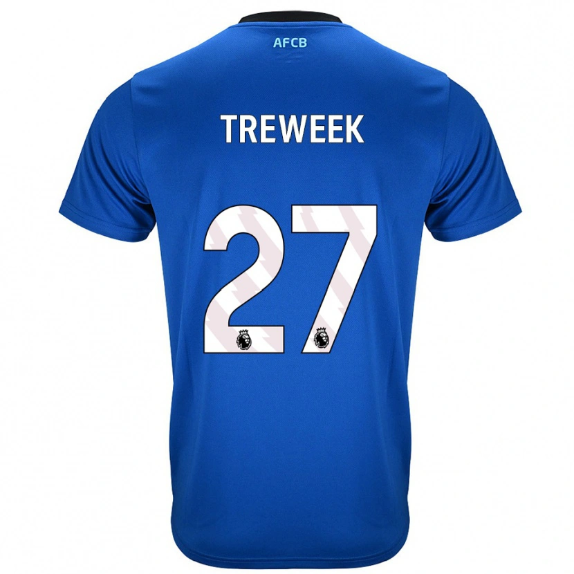 Danxen Børn Amber Treweek #27 Blå Sort Udebane Spillertrøjer 2025/26 Trøje T-Shirt