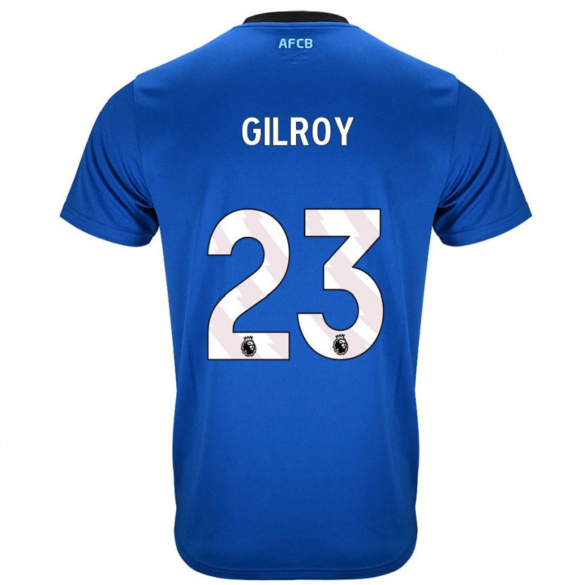Danxen Børn Chloe Gilroy #23 Blå Sort Udebane Spillertrøjer 2025/26 Trøje T-Shirt