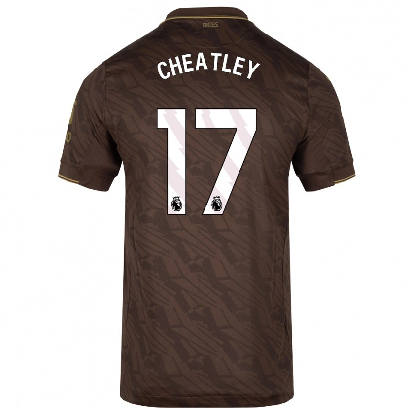 Danxen Børn Ashley Cheatley #17 Brun Guld Udebane Spillertrøjer 2025/26 Trøje T-Shirt