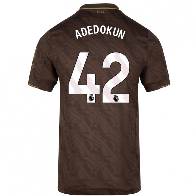 Danxen Børn Val Adedokun #42 Brun Guld Udebane Spillertrøjer 2025/26 Trøje T-Shirt