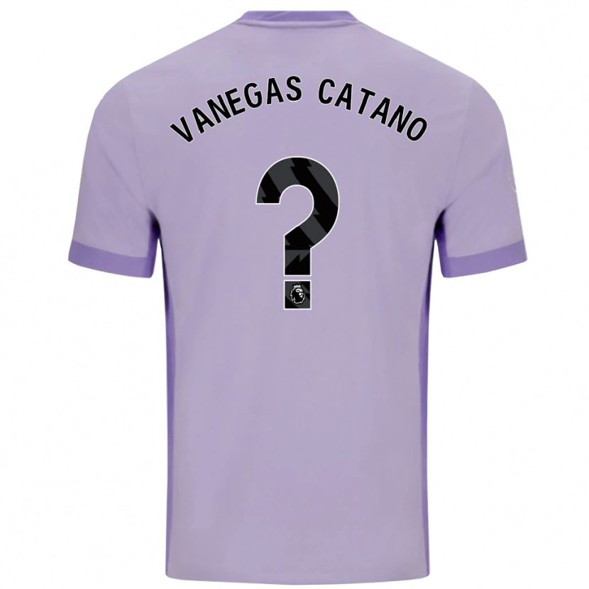 Danxen Børn Manuela Vanegas Catano #0 Taro Lilla Hvid Udebane Spillertrøjer 2025/26 Trøje T-Shirt