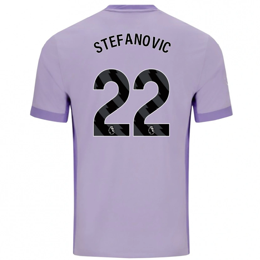 Danxen Børn Dejana Stefanović #22 Taro Lilla Hvid Udebane Spillertrøjer 2025/26 Trøje T-Shirt