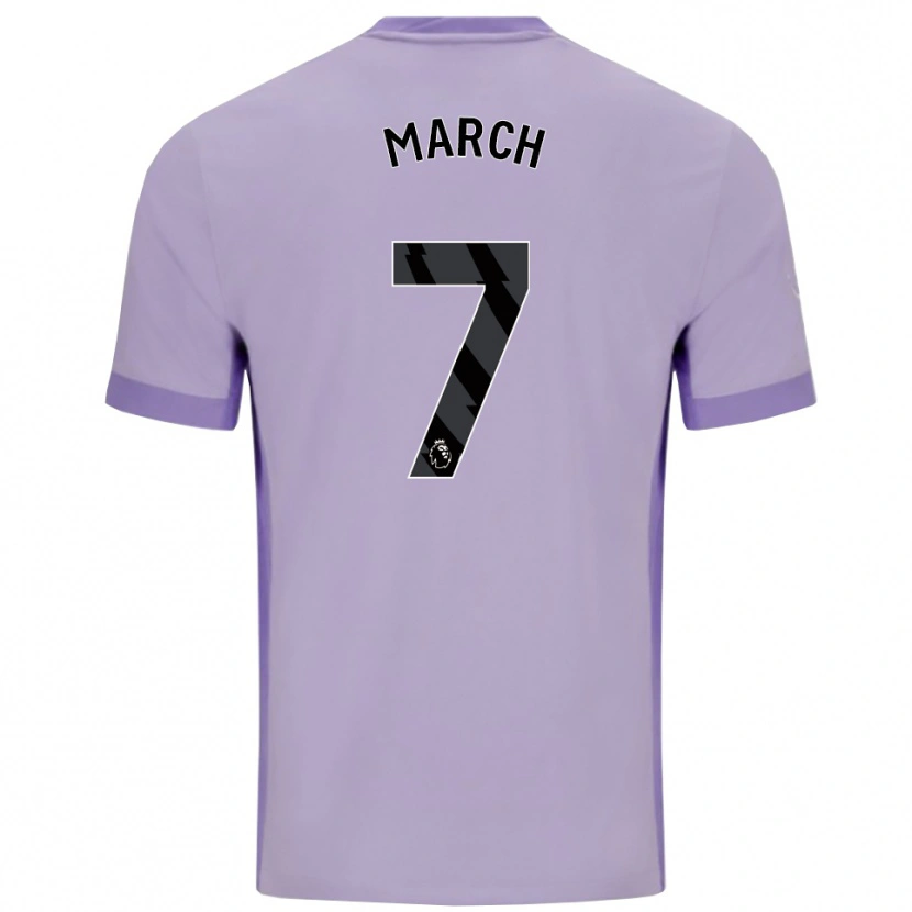 Danxen Børn Solly March #7 Taro Lilla Hvid Udebane Spillertrøjer 2025/26 Trøje T-Shirt