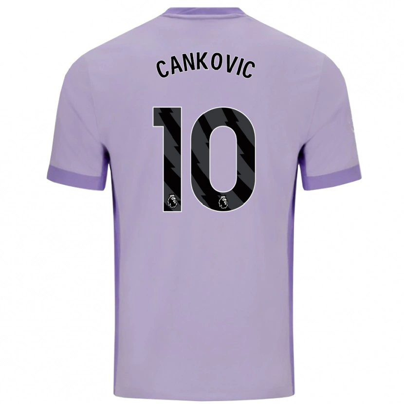 Danxen Børn Jelena Čanković #10 Taro Lilla Hvid Udebane Spillertrøjer 2025/26 Trøje T-Shirt