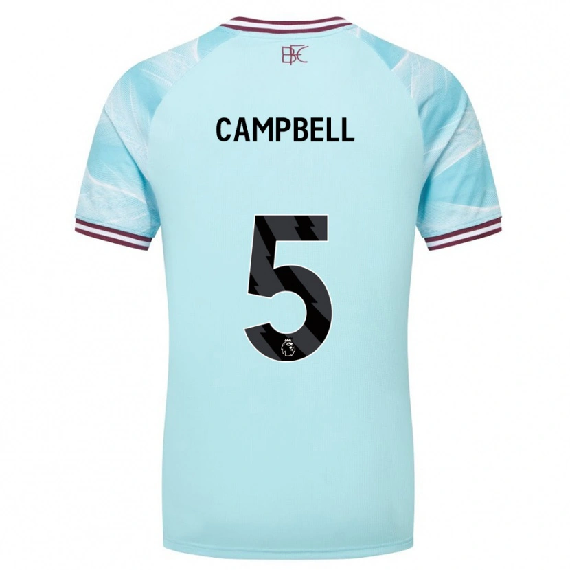 Danxen Børn Murray Campbell #5 Himmelblå Bourgogne Udebane Spillertrøjer 2025/26 Trøje T-Shirt