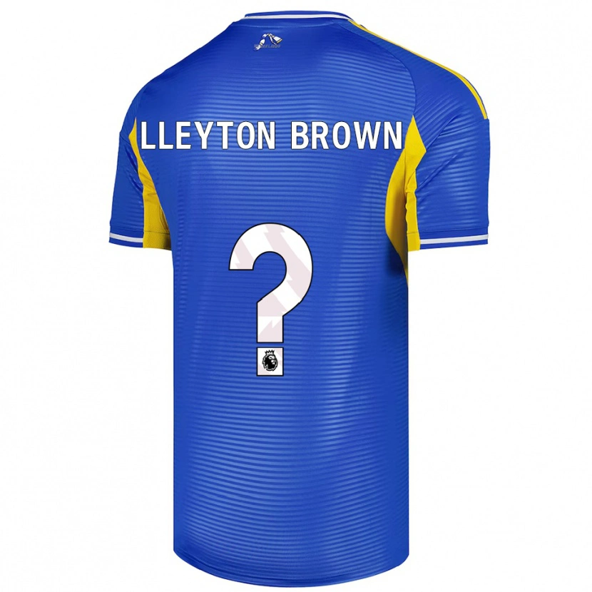 Danxen Børn Lleyton Brown #0 Blå Gul Udebane Spillertrøjer 2025/26 Trøje T-Shirt