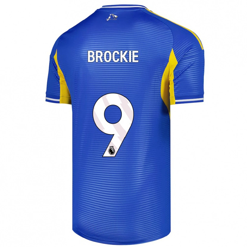Danxen Børn Devon Brockie #9 Blå Gul Udebane Spillertrøjer 2025/26 Trøje T-Shirt