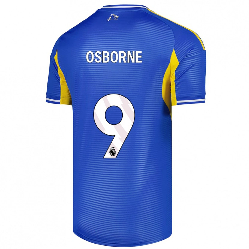 Danxen Børn Jemimah Osborne #9 Blå Gul Udebane Spillertrøjer 2025/26 Trøje T-Shirt