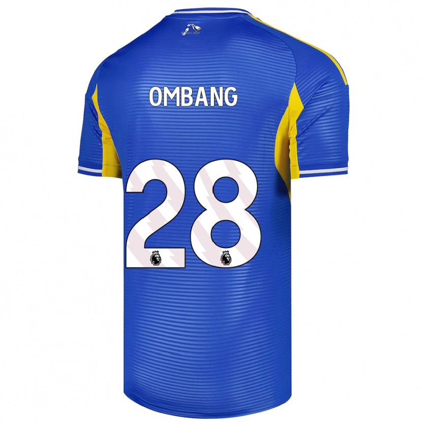 Danxen Børn Darryl Ombang #28 Blå Gul Udebane Spillertrøjer 2025/26 Trøje T-Shirt