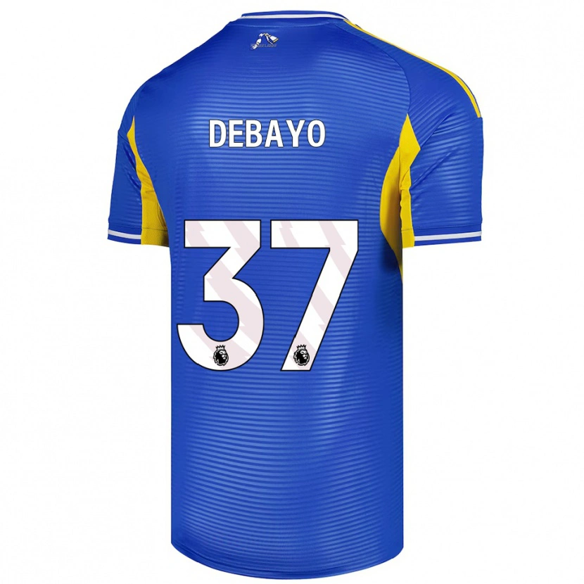 Danxen Børn James Debayo #37 Blå Gul Udebane Spillertrøjer 2025/26 Trøje T-Shirt