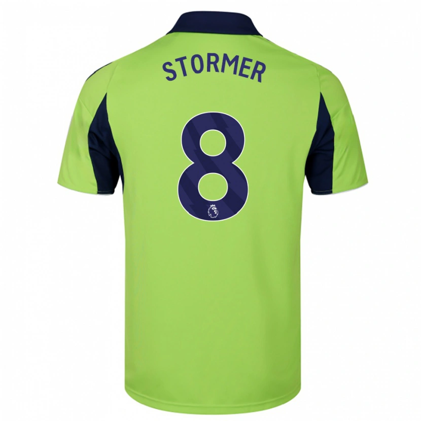 Danxen Børn Becky Stormer #8 Grøn Navy Hvid Udebane Spillertrøjer 2025/26 Trøje T-Shirt