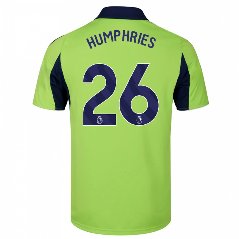 Danxen Børn Marni Humphries #26 Grøn Navy Hvid Udebane Spillertrøjer 2025/26 Trøje T-Shirt