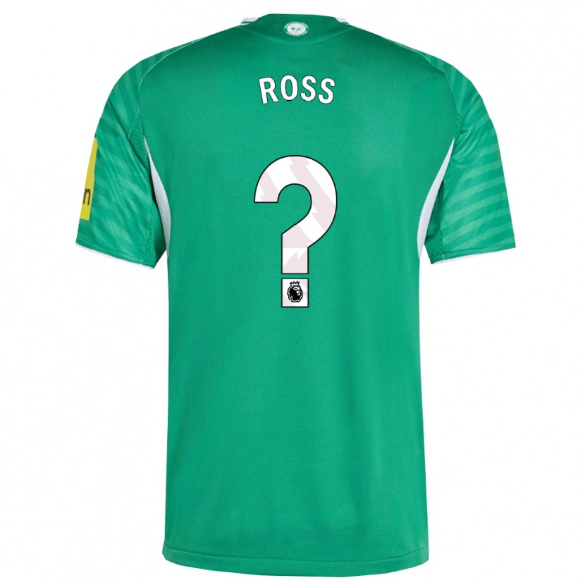 Danxen Børn Taylor Ross #0 Grøn Hvid Udebane Spillertrøjer 2025/26 Trøje T-Shirt