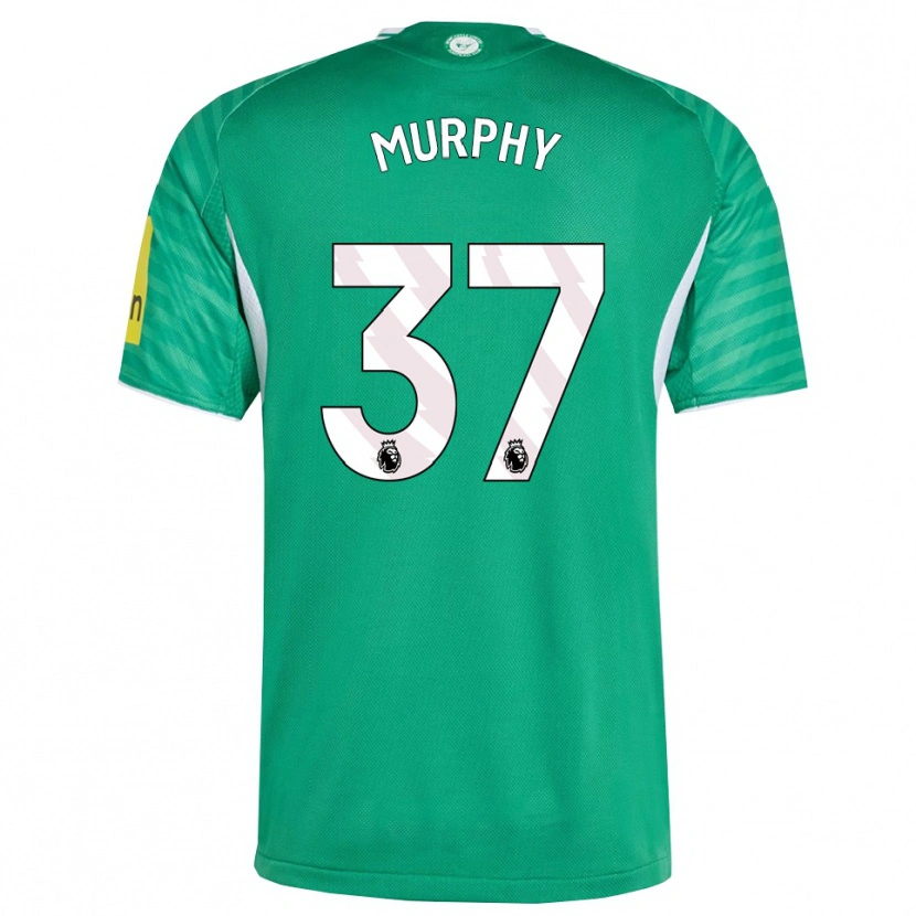 Danxen Børn Alex Murphy #37 Grøn Hvid Udebane Spillertrøjer 2025/26 Trøje T-Shirt
