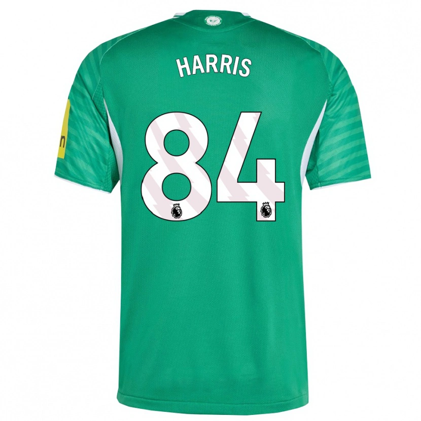 Danxen Børn Aidan Harris #84 Grøn Hvid Udebane Spillertrøjer 2025/26 Trøje T-Shirt