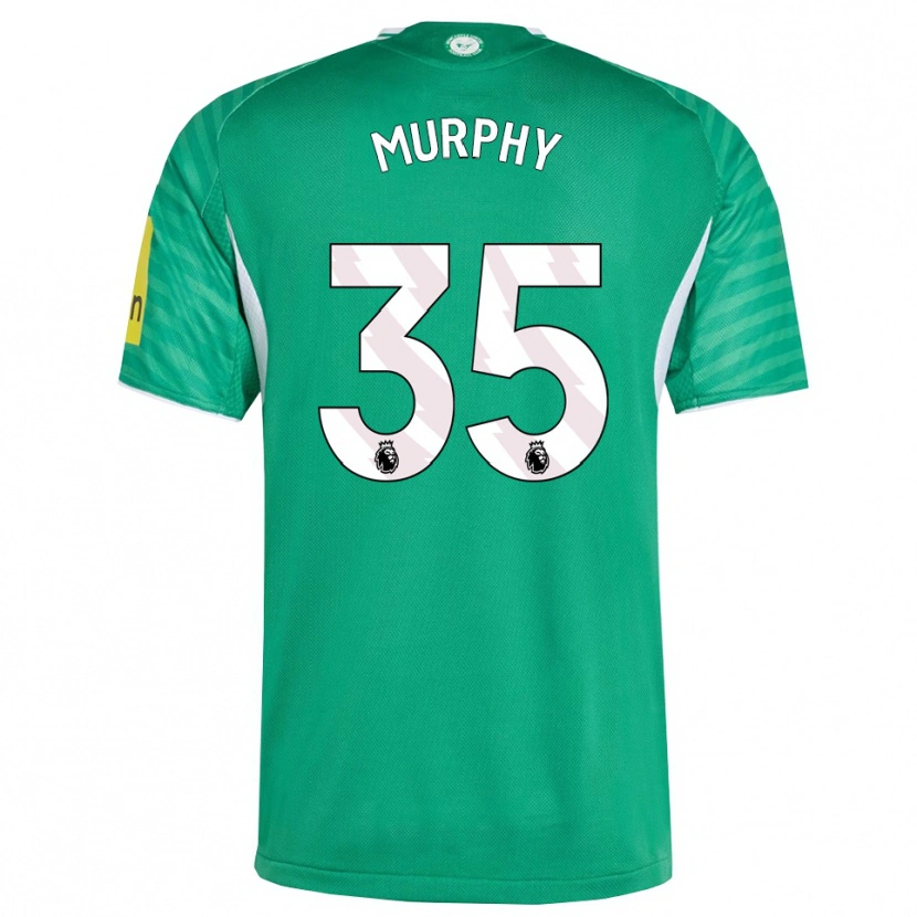 Danxen Børn Emily Murphy #35 Grøn Hvid Udebane Spillertrøjer 2025/26 Trøje T-Shirt
