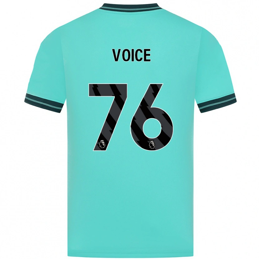 Danxen Børn Caden Voice #76 Himmelblå Grøn Udebane Spillertrøjer 2025/26 Trøje T-Shirt