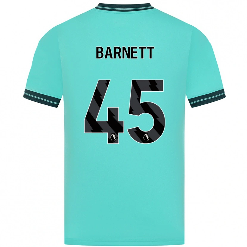 Danxen Børn Ty Barnett #45 Himmelblå Grøn Udebane Spillertrøjer 2025/26 Trøje T-Shirt