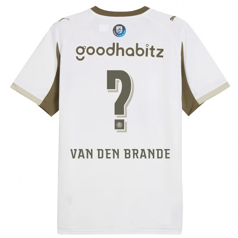Danxen Børn Daan Van Den Brande #0 Hvid Grå Tredje Sæt Spillertrøjer 2025/26 Trøje T-Shirt