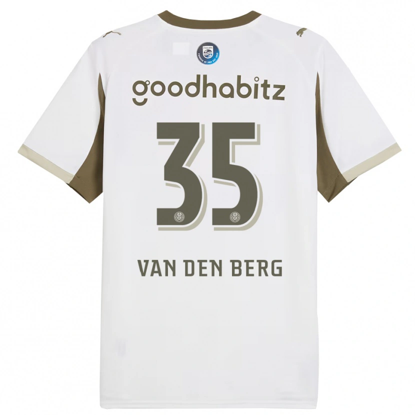 Danxen Børn Joel Van Den Berg #35 Hvid Grå Tredje Sæt Spillertrøjer 2025/26 Trøje T-Shirt