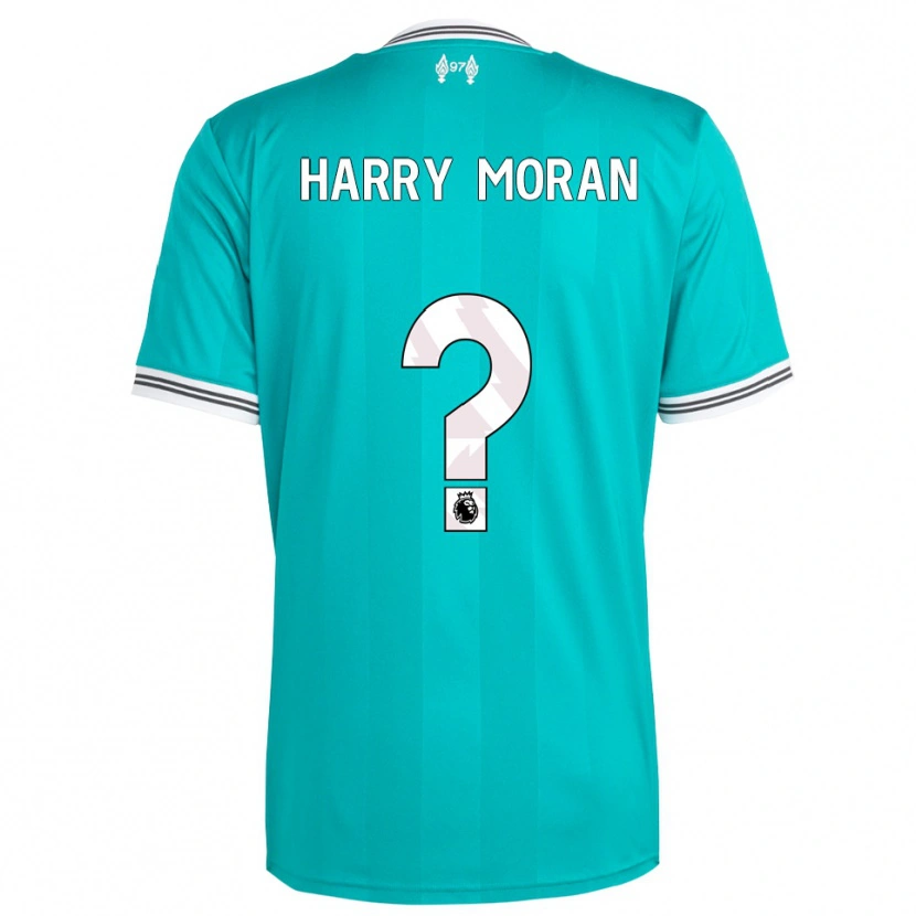 Danxen Børn Harry Moran #0 Grøn Hvid Tredje Sæt Spillertrøjer 2025/26 Trøje T-Shirt