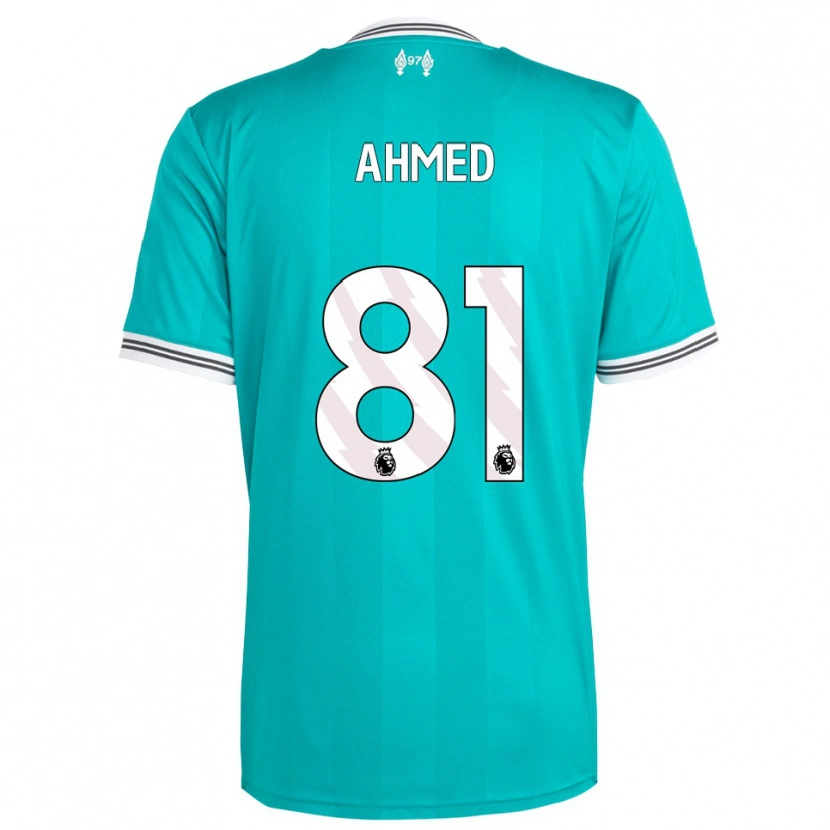 Danxen Børn Kareem Ahmed #81 Grøn Hvid Tredje Sæt Spillertrøjer 2025/26 Trøje T-Shirt