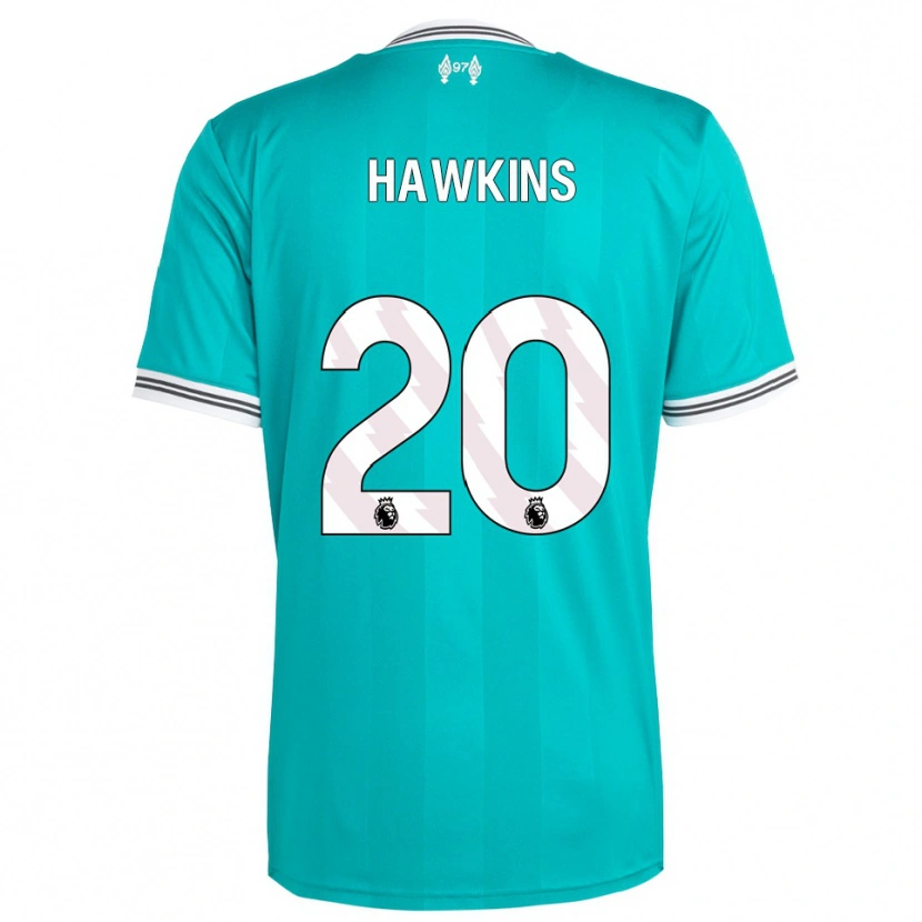 Danxen Børn Max Hawkins #20 Grøn Hvid Tredje Sæt Spillertrøjer 2025/26 Trøje T-Shirt