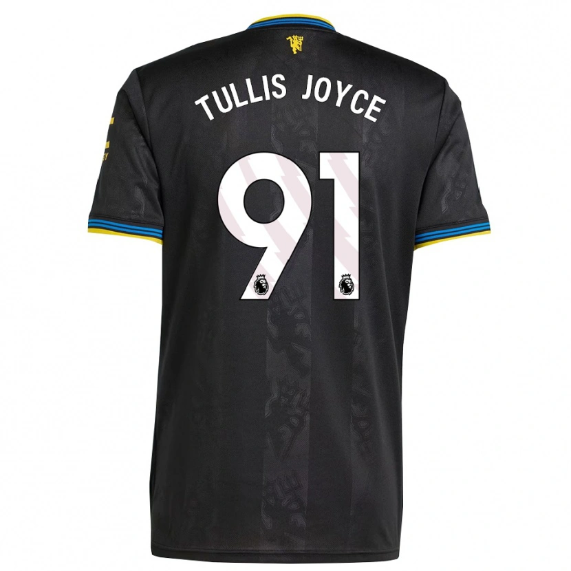 Danxen Børn Phallon Tullis-Joyce #91 Sort Gul Blå Tredje Sæt Spillertrøjer 2025/26 Trøje T-Shirt