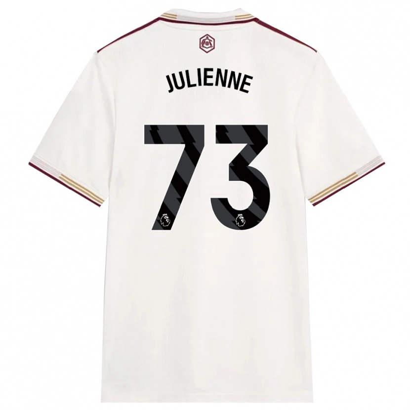 Danxen Børn Theo Julienne #73 Off White Bourgogne Tredje Sæt Spillertrøjer 2025/26 Trøje T-Shirt