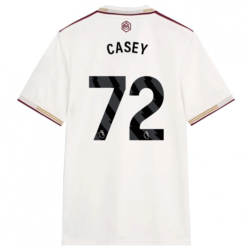 Danxen Børn Dan Casey #72 Off White Bourgogne Tredje Sæt Spillertrøjer 2025/26 Trøje T-Shirt