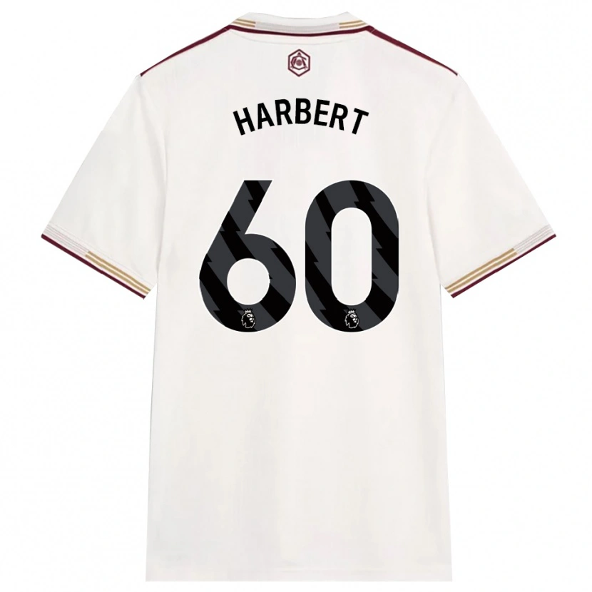 Danxen Børn Laila Harbert #60 Off White Bourgogne Tredje Sæt Spillertrøjer 2025/26 Trøje T-Shirt