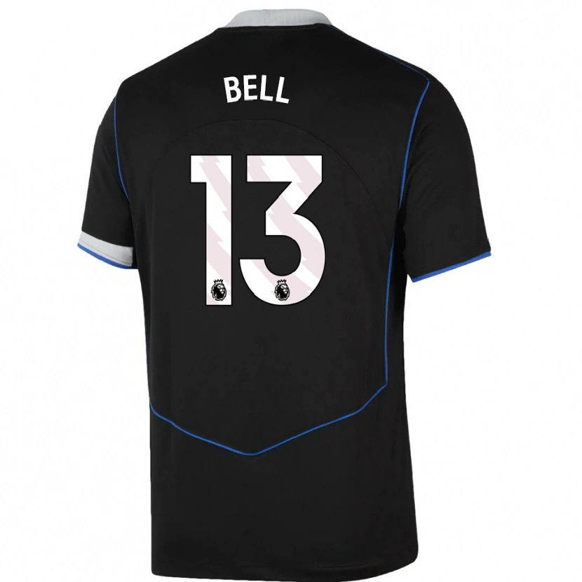 Danxen Børn Toby Bell #13 Sort Blå Sølv Tredje Sæt Spillertrøjer 2025/26 Trøje T-Shirt