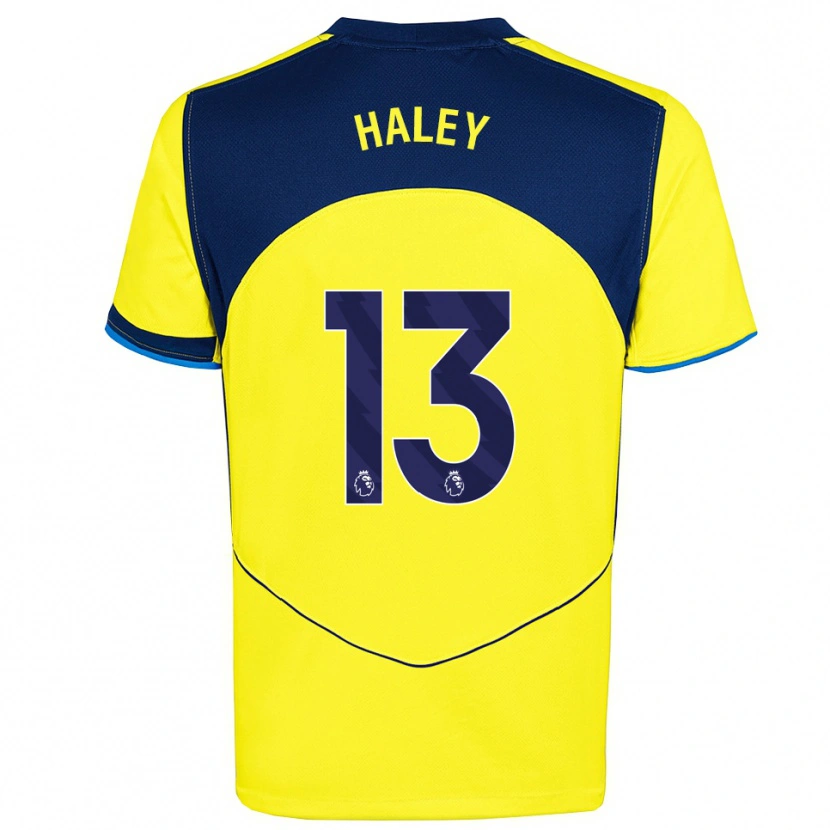 Danxen Børn Micah Haley #13 Gul Navy Tredje Sæt Spillertrøjer 2025/26 Trøje T-Shirt