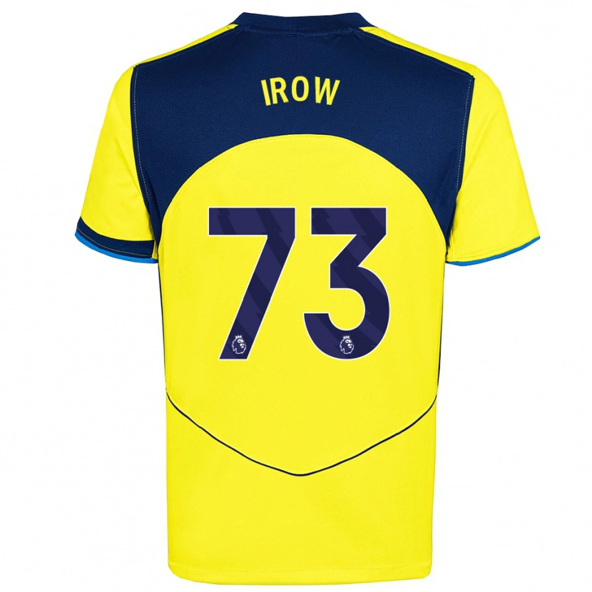 Danxen Børn Oliver Irow #73 Gul Navy Tredje Sæt Spillertrøjer 2025/26 Trøje T-Shirt